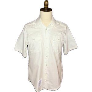 US Army Men's Short Sleeve White Shirt